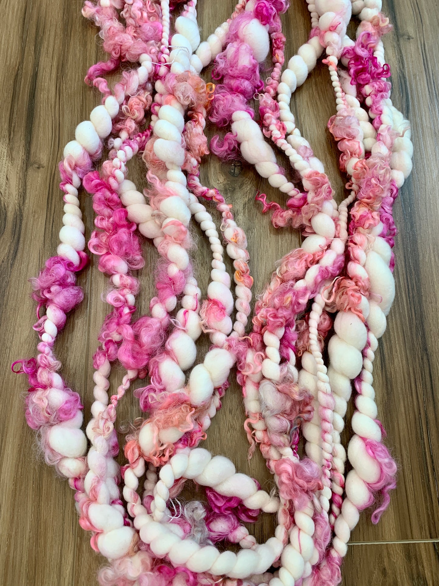 Jumbo Handspun Art Yarn with Teeswater Accent