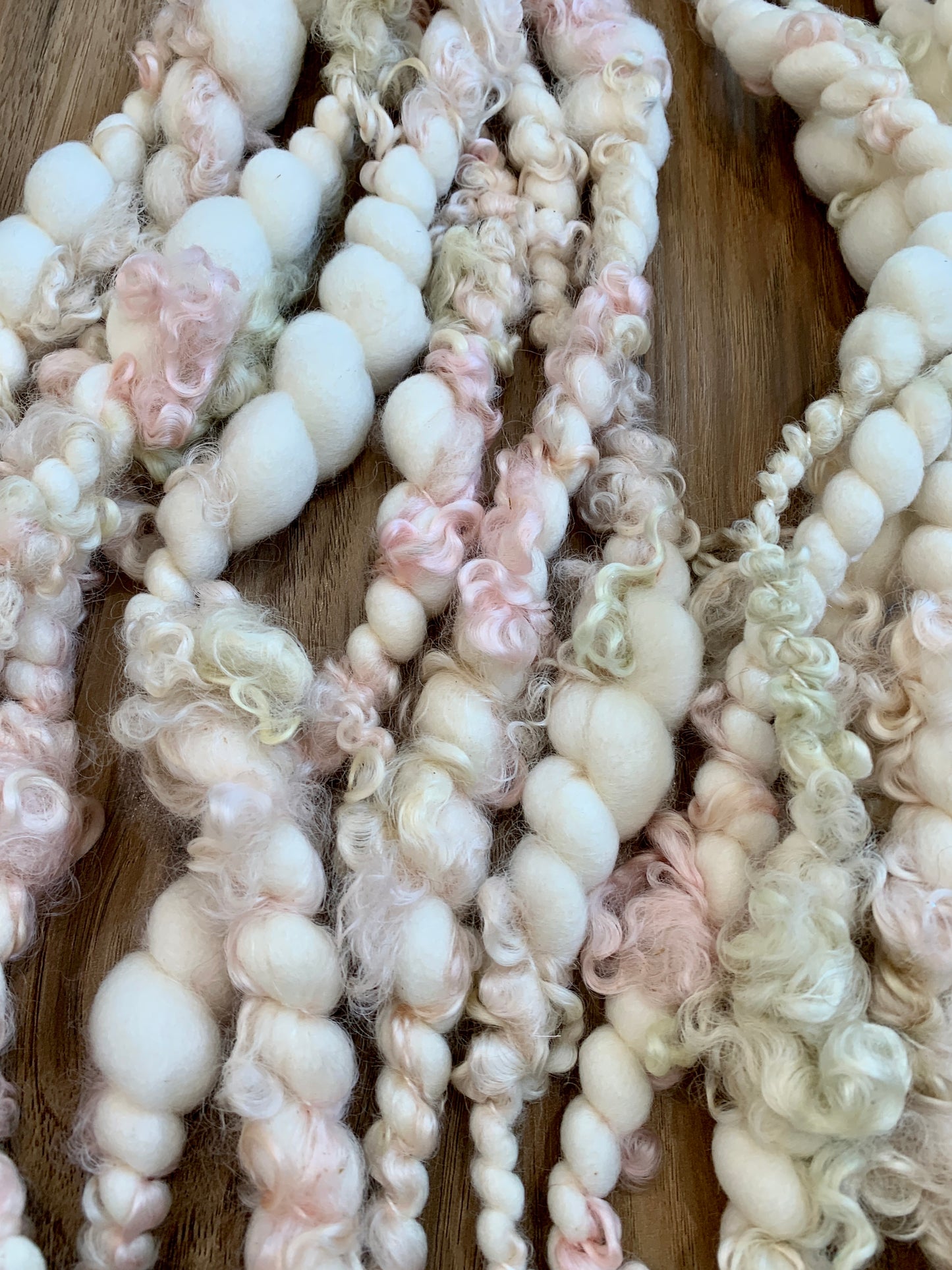 Jumbo Handspun Art Yarn with Teeswater Accent